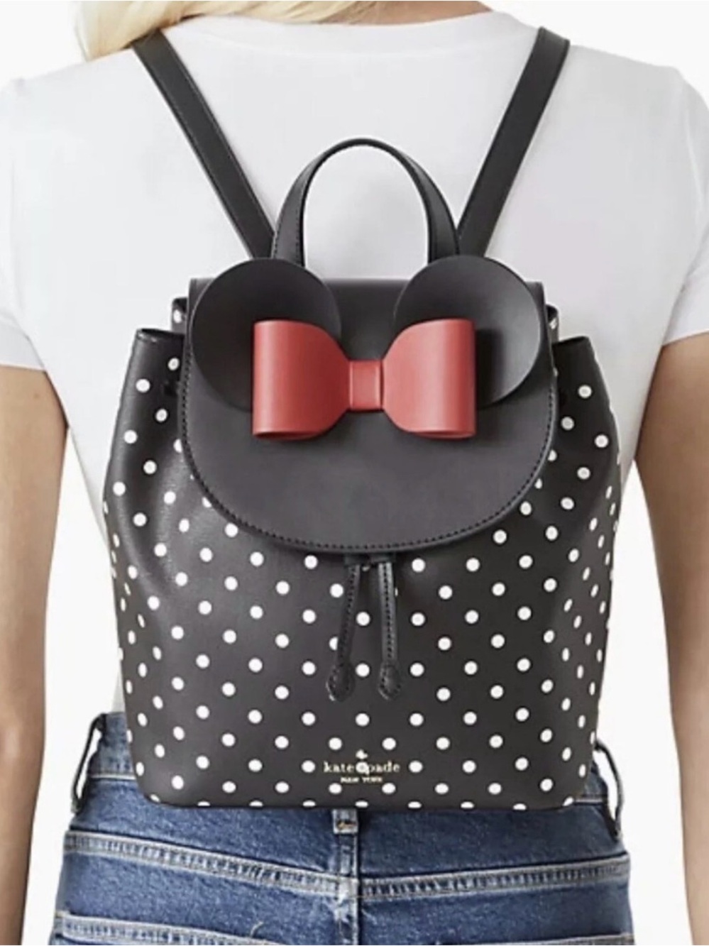 Disney x Kate Spade New York Minnie Mouse Drawstring Backpack
